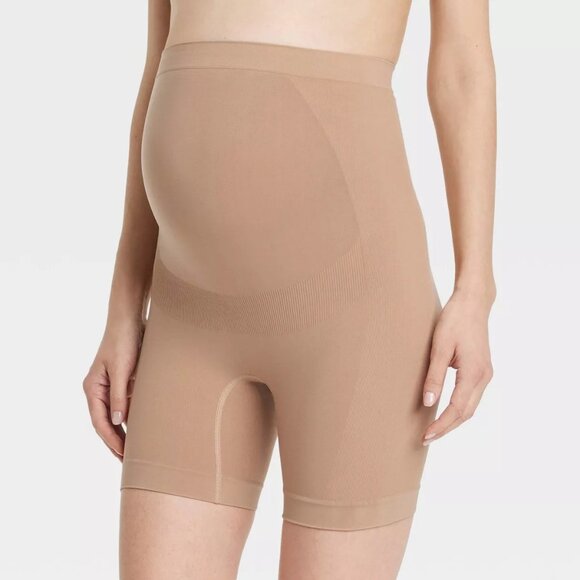 Isabel Maternity by Ingrid & Isabel™ Shapewear Shorts Size Small Taupe New - Picture 11 of 11